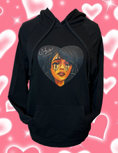 Load image into Gallery viewer, Sadgirlz heart face hoodie
