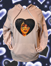 Load image into Gallery viewer, Sadgirlz heart face hoodie
